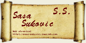 Saša Šuković vizit kartica